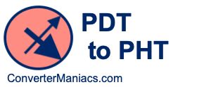 Converting PDT to Manila Time .